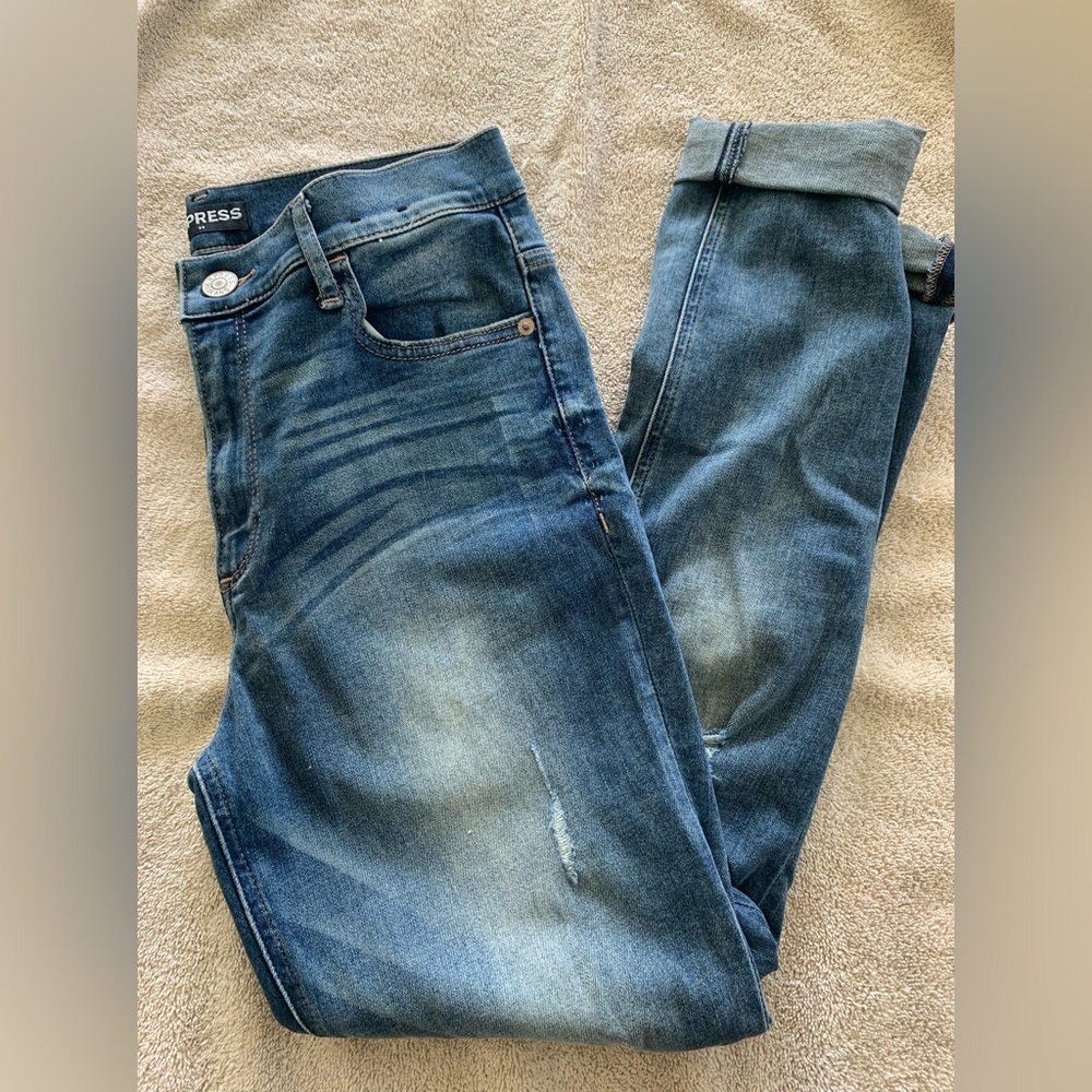 Express High Waist Skinny Jeans